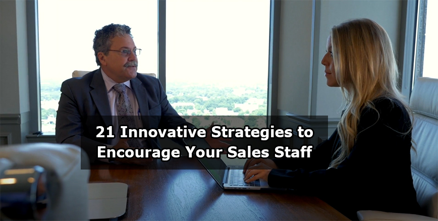 strategies to encourage your sales staff