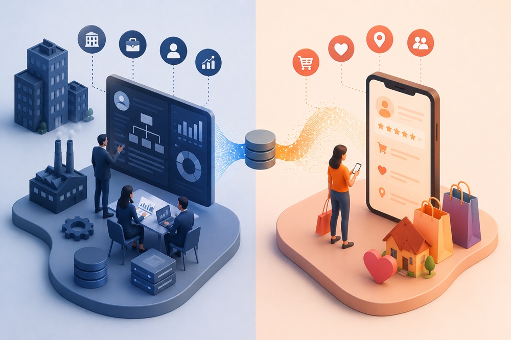 What is B2B data and how is it different from B2C data
